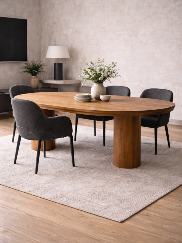 NESTO FORM Oval Solid Oak Dining Table